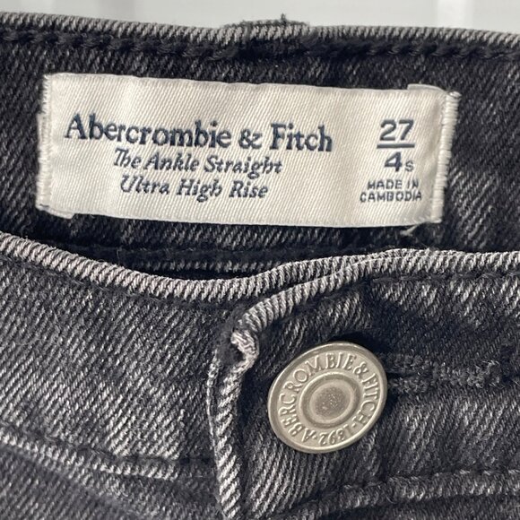 Abercrombie and Fitch Jean Size 27 Fitch Ultra High Rise Straight Leg Distressed - Picture 5 of 8